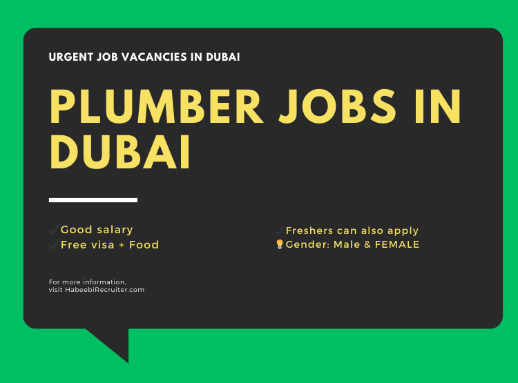 Plumber Jobs in Dubai