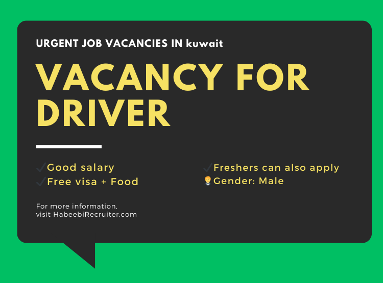 vacancy for driver