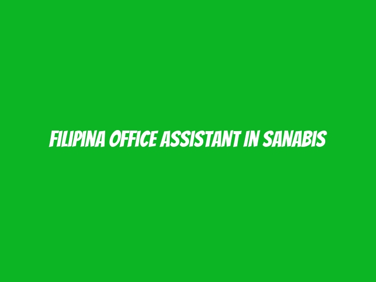 Filipina Office Assistant in Sanabis